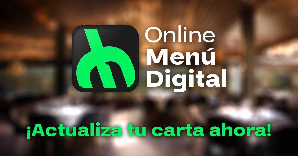 Promocion Menu Digital El Menú Digital que tu Negocio Necesita - Online Menú Digital